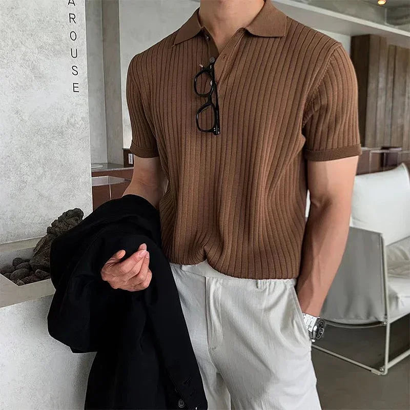 GIMCHEON KINITTED POLO T-SHIRT