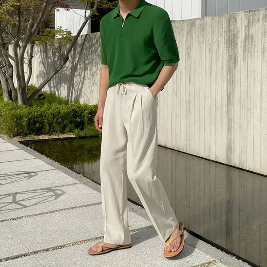 PAJU OLD MONEY LINEN PANTS