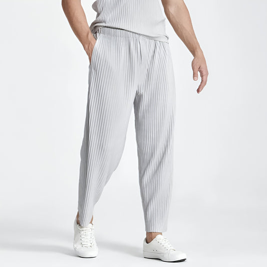 RIBBED COTTON PANTALON